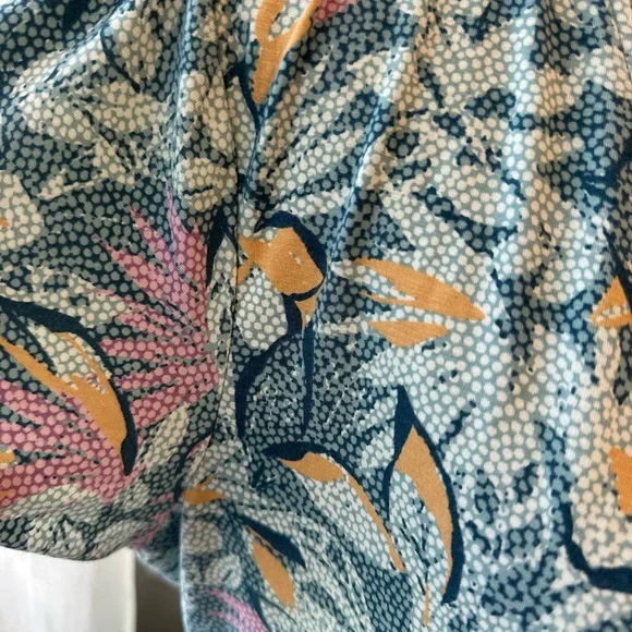 L.L. Bean Summer Knit Dress Teal ,Lavendar XL - Picture 3 of 5